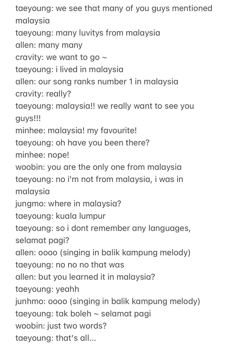 etrnl_unvrse's tweet photo. CRAVITY mentioned Malaysia fans in their Tiktok live today! Allen and Jungmo even sing the melody of child-song in Malaysia called "Balik Kampung" 

They also know that their song charted #1 in Malaysia!

#CRAVITY #크래비티 #CRAVITYinKL
@CRAVITY_twt @CRAVITYstarship https://t.co/88AEQQ26VN