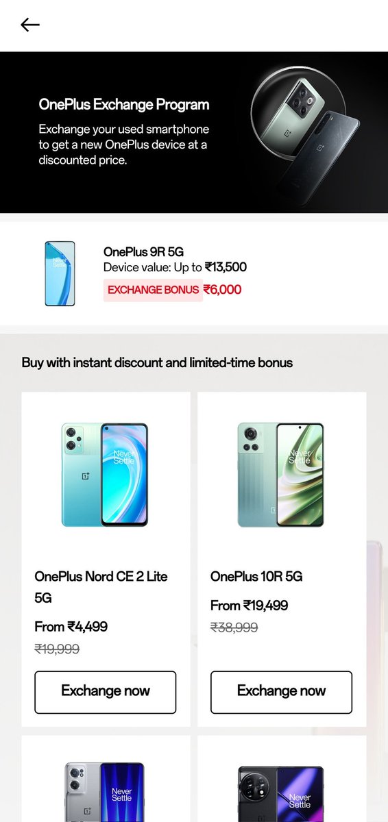 dashinglokie's tweet photo. @OnePlus_IN @oneplus @OnePlus_Support
When is the point of giving the voucher value for green line issue the same as in exchange program ?? This means that we are not getting any resolution for the lack of stock and forced to pay the full amount for again purchasing in OnePlus ?? https://t.co/iJZ9Q1slsP
