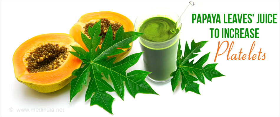 Medindia's tweet photo. Papaya Leaves Juice to Increase Platelets in Dengue
Carica papaya leaves juice or extract increases platelet counts in cases of dengue fever. Papaya leaves protect the bone marrow.
https://t.co/GBoB63iGx7
#Dengue #papayaleaves #plateletscount #denguefever #mosquitobornedisease #medindia