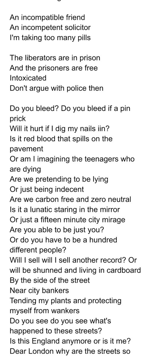 artblockmusic's tweet image. I found this on my phone and it made me wonder whether I wrote the original lyrics for "England's Dying" on my phone and then refined them. It's interesting what makes the final cut and doesn't! For me anyway! #firstdraft #lyrics