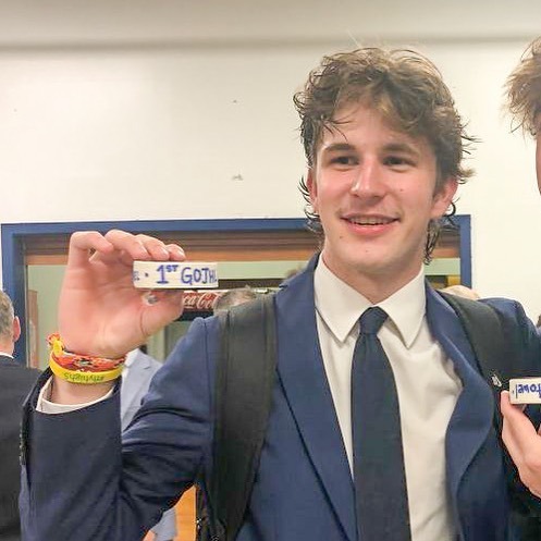 SEHSicehockey's tweet photo. 👀 S/O to Zak Bell ‘23 picking up up his goal &amp; assist with the Stratford Warriors! Zak was also named 2nd star of the game 🦅 #SEHSIH #BuildTheBrotherhood https://t.co/gIUm9407RP
