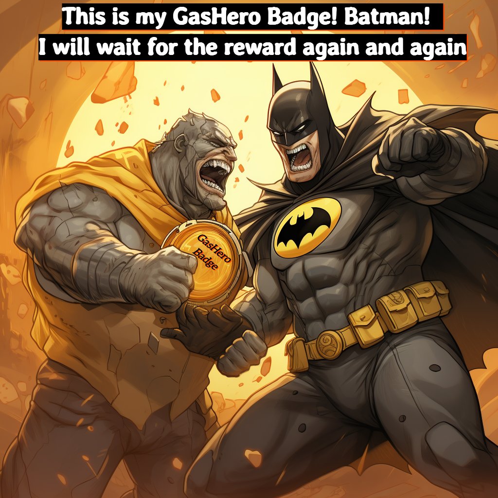 haver2023's tweet photo. @GasHeroOfficial @Stepnofficial This is my GasHero Badge! Batman!  I will wait for the reward again and again
@GasHeroOfficial

#GasHero #GasHeroVsBatman #Batman https://t.co/R6gR7u53U2