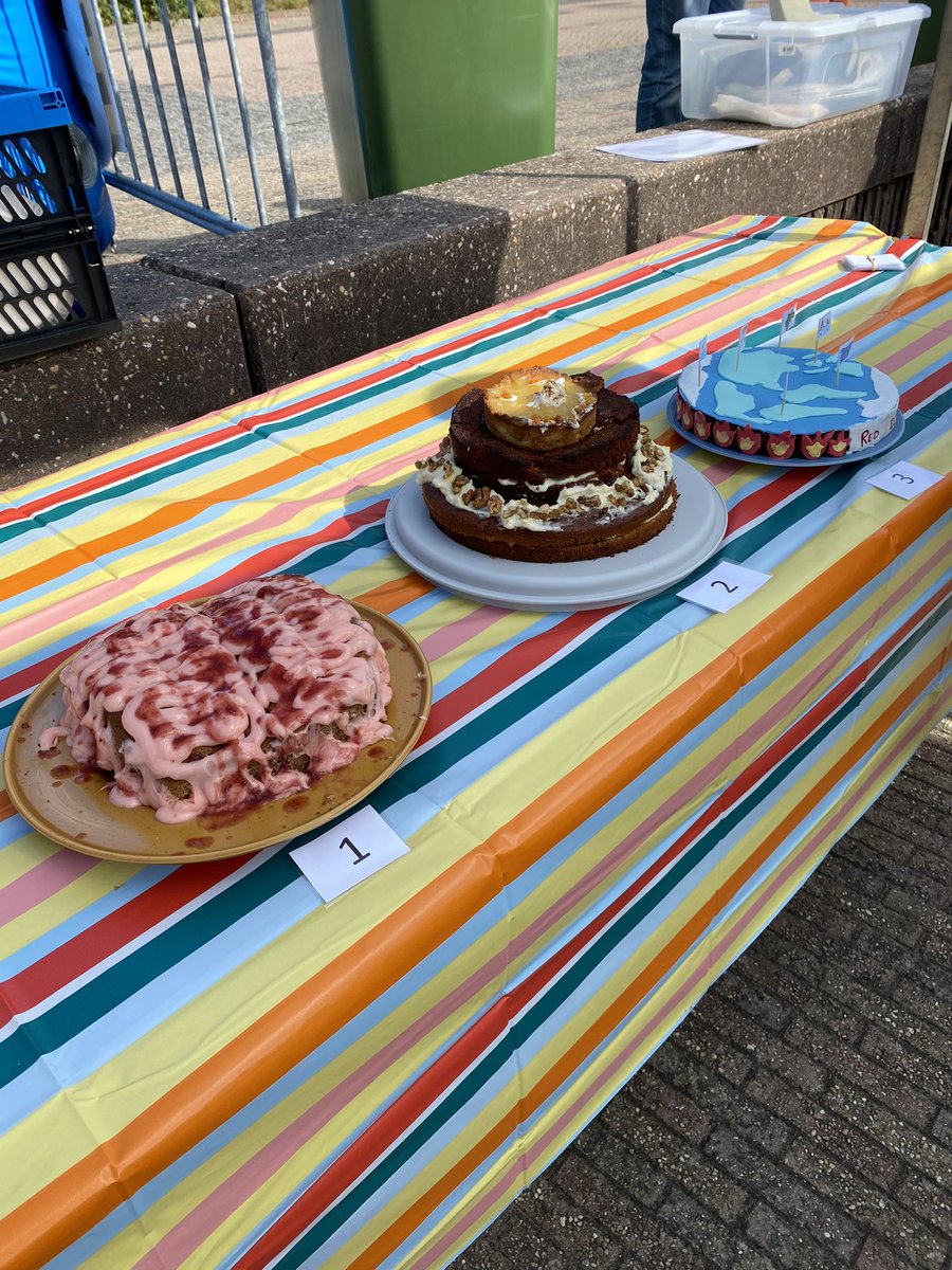 Vanmiddag in de jury van heel Noord-West bakt. Wat een voorrecht om deze taarten te mogen proeven. De rechtse was de mooiste met de boodschap ‘verbeter de wereld’