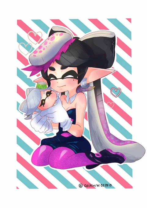 再掲アオリちゃんとツムツムホタルちゃん