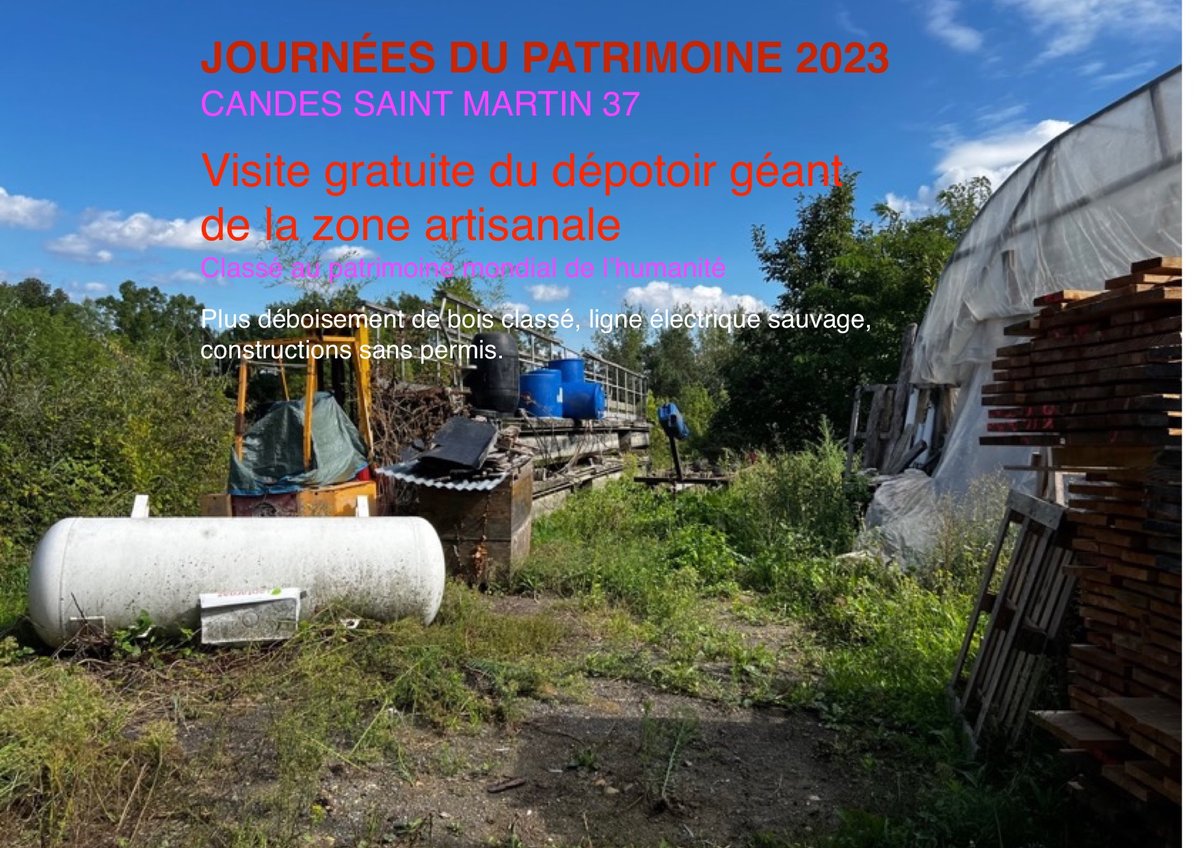 HalbertJacques's tweet photo. @EmmanuelMacron SOS Candes Saint Martin https://t.co/AQhri6saWI