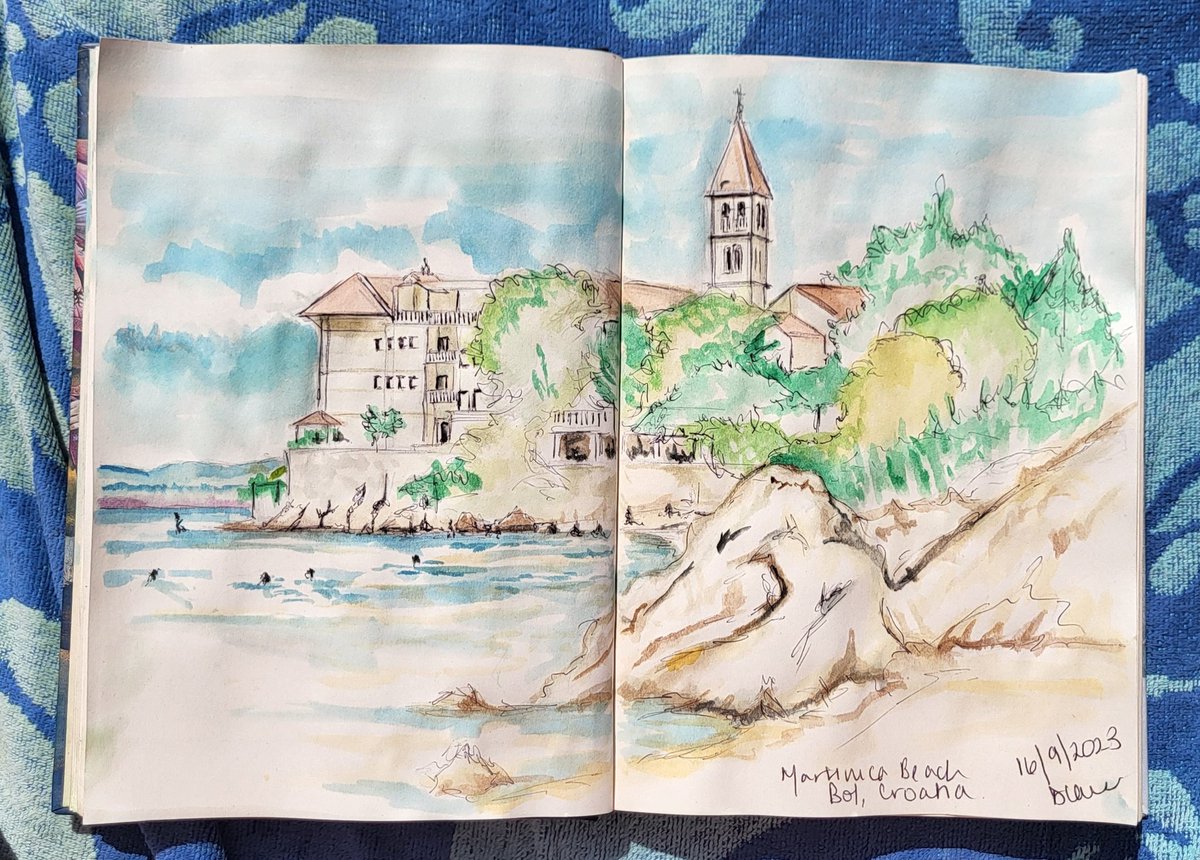 artbydianegale's tweet photo. A couple more watercolours done in Bol, Croatia
#BolHrvatska
#BolCroatia
#BolBrac https://t.co/SzeWCpPu2q