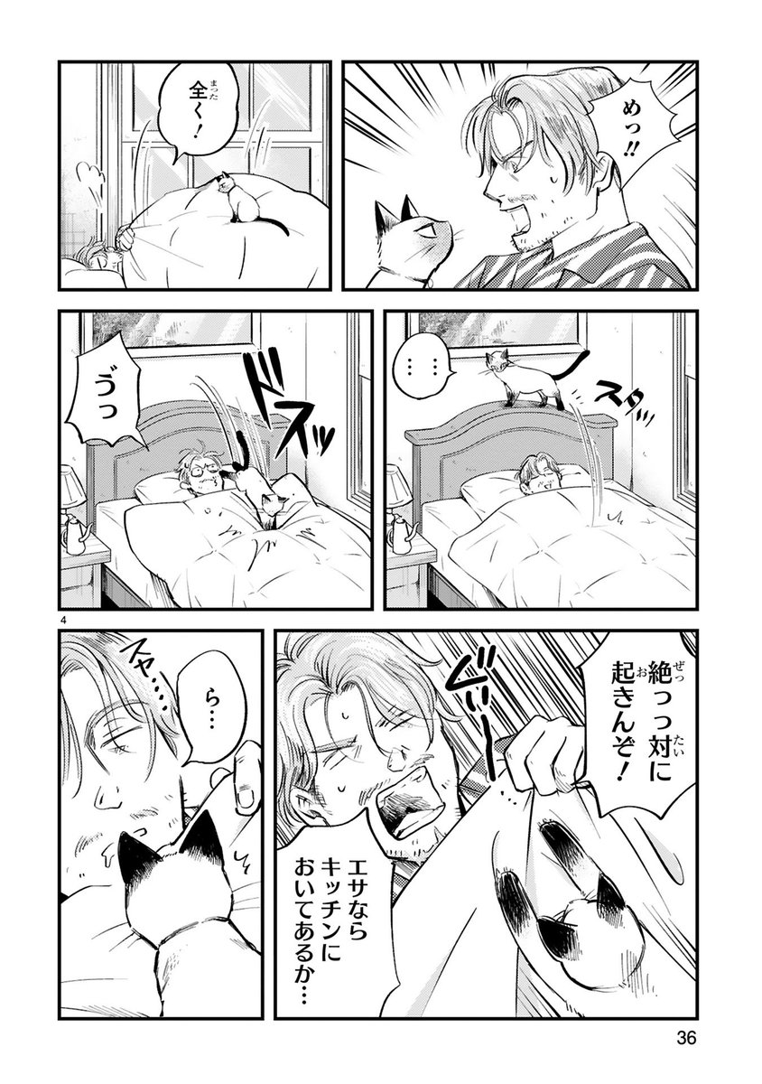寒い日の朝と猫(1/4) 