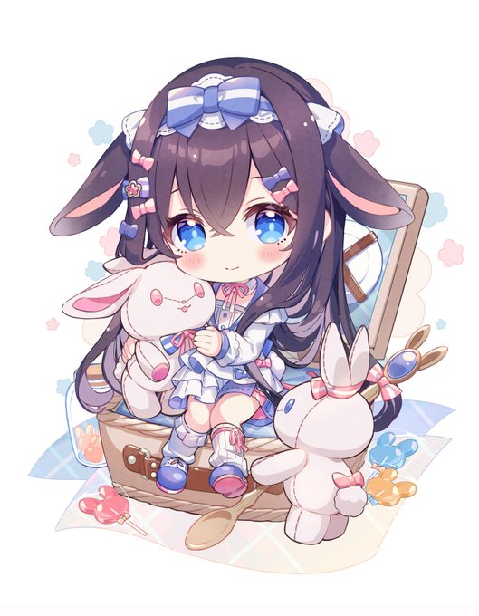 「chibi stuffed bunny」 illustration images(Latest)