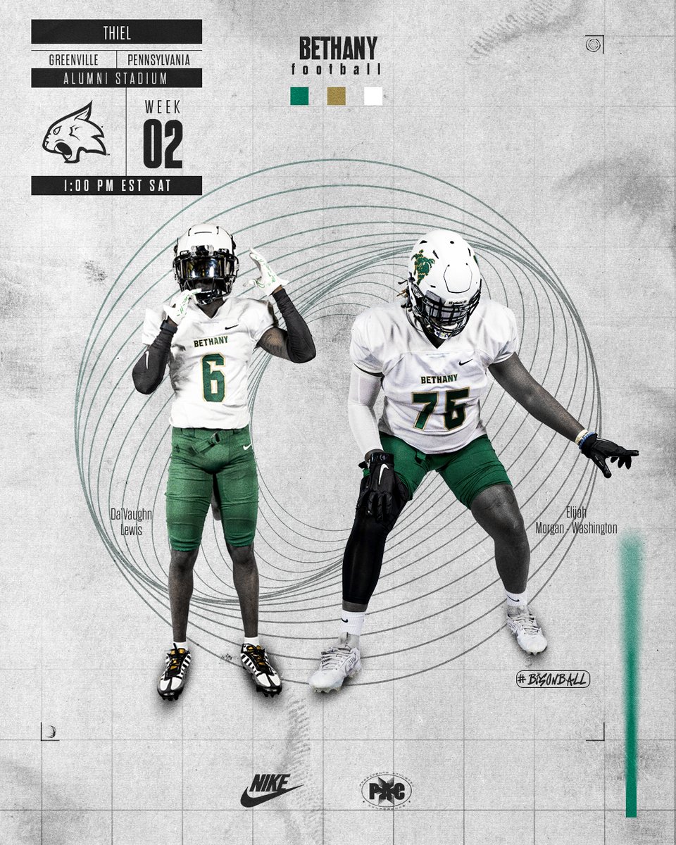 BethanyWV_Bison's tweet image. 𝕴𝖙'𝖘 𝕲𝖆𝖒𝖊 𝕯𝖆𝖞! 🦬 🏈

🆚: Thiel 
📍: Alumni Stadium | Greenville, Pa. 
⌚:  1 pm
📺: bit.ly/44P0jCc
📄: bit.ly/45YCUzB