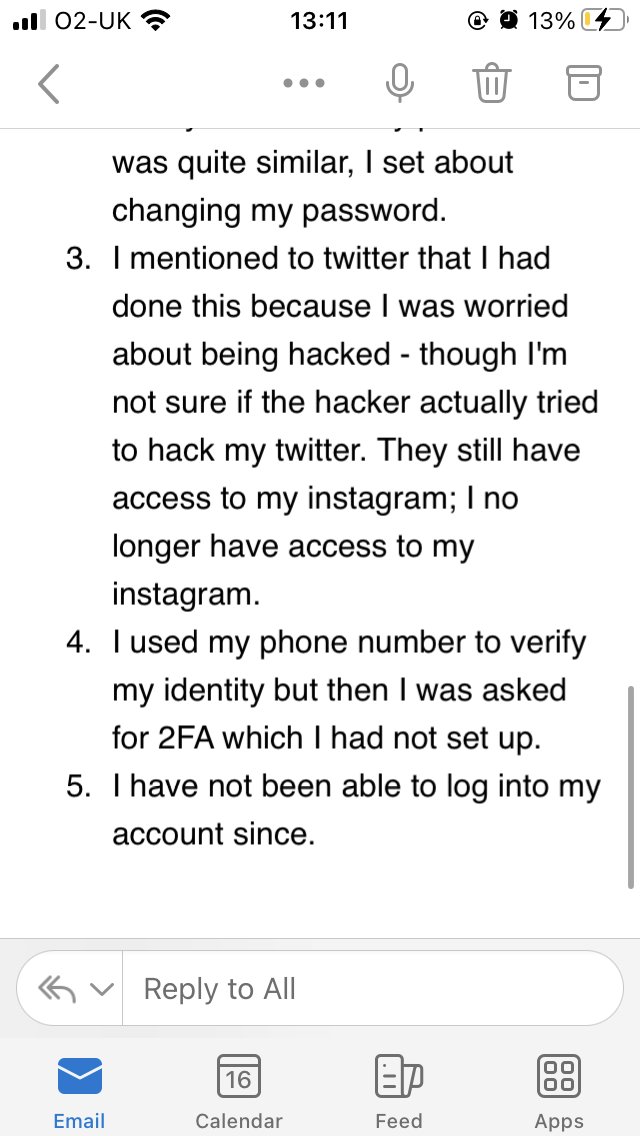 An email I sent to <a href="/X/">X</a> 
<a href="/elonmusk/">Elon Musk</a> your 2FA system is failing people