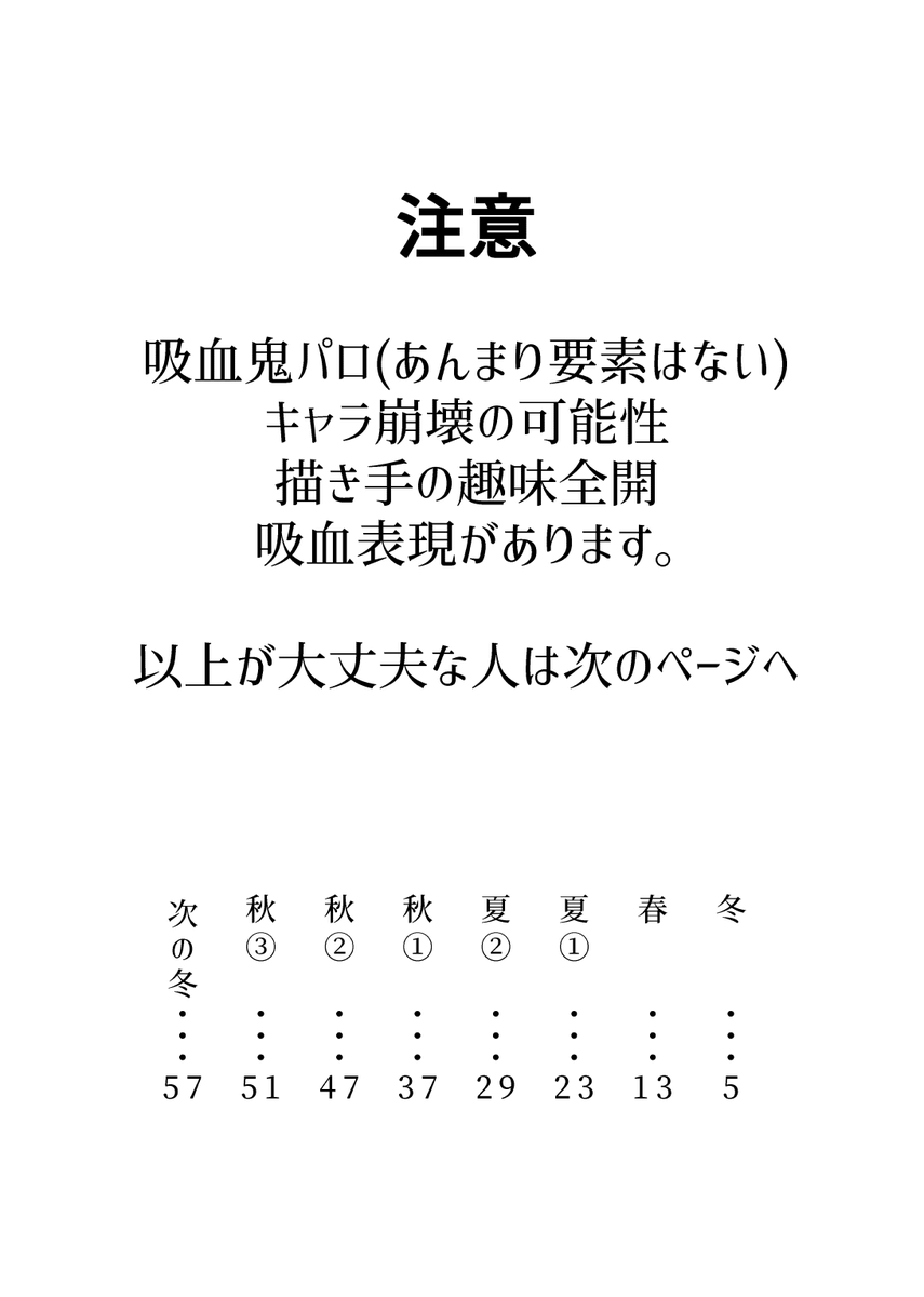 10/20~10/23の夢森2で頒布予定のオー晶♀新刊①サンプルです!
吸血鬼パロ本です。6月に全文公開した奴から特に変わっていません!!本文60Pあります
値段もまだ未定!!
以下サンプル1/2(冒頭1話)
#夢森エアオンリー 