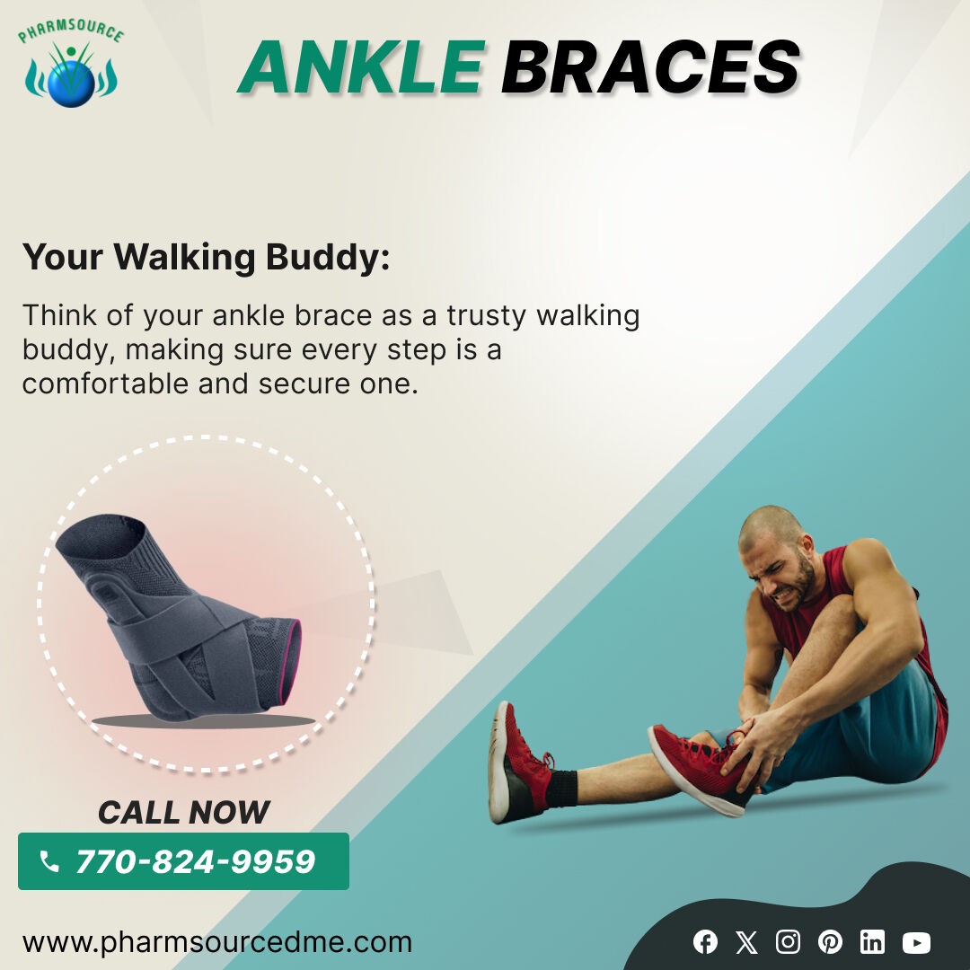 Designed to give you the support you need without sacrificing style. Grab your ankle brace now!

📞Call Now: 7708249959
📧Mail:info@pharmsourcedme.com
🌐Visit Now: 

#anklesupportingbrace  #findyourstrength  #pharmsourcedme  #anklebrace #health #orthopedicbrace #bodybrace #gym