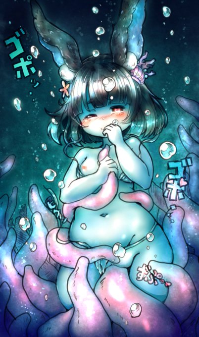 海の底で触手さんににゅる❤にゅる❤じゅぽ❤じゅぽ❤されちゃうやつ
#桃色ちよ画廊 #水中 