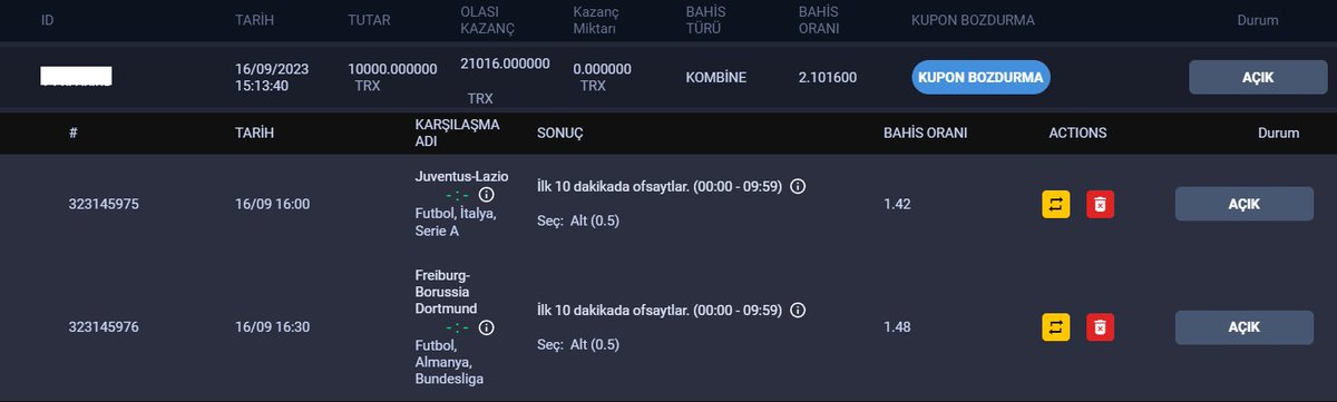 Şöyle bir 10 dakikalık şans Kuponu aldım :)

Kazanırsak Linkten üyelik alan 30 kişiye 15.000 Tl hediye verelim...

RT Eden 5 kişiye 1500 Tl hediye

En Yeni Site 👉 kisatc.com/uBAXS