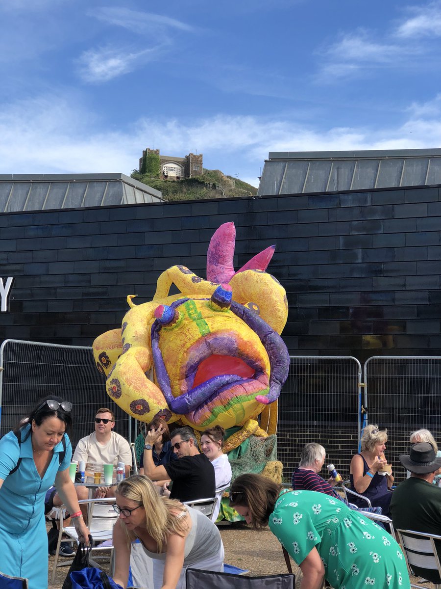 #leviathan last stand. #hastings Fish Food & wine festival giant inflatable @Radiator_Arts @hastingsonline