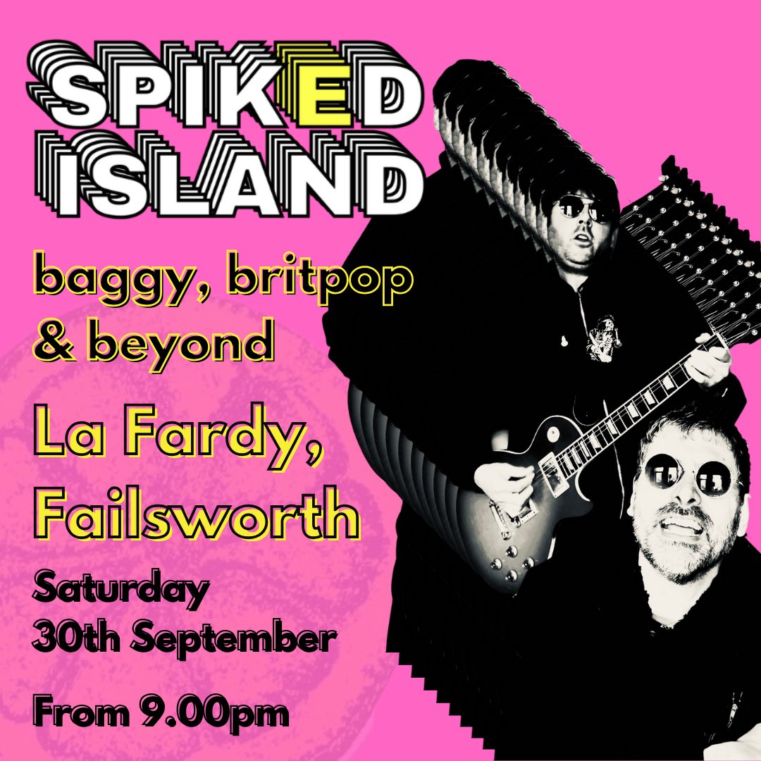 SpikedIsland's tweet photo. Next up…#SpikedIsland #britpop #madchester #indie #gigs #manchester https://t.co/akqpPFOgws