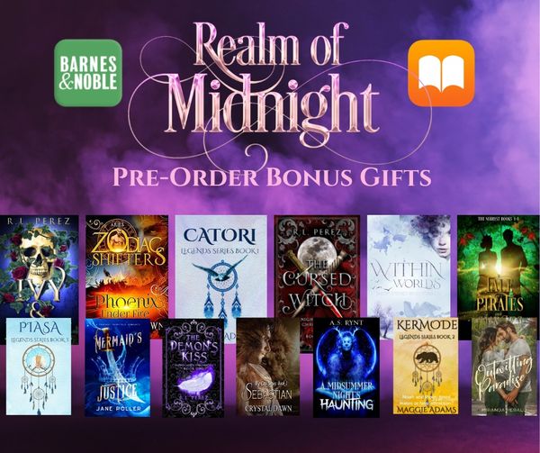 #Giveaways from the realmofmidnight.com 📚📚🎁📚📚 As a thank you for pre-ordering the Realm of Midnight, we'll be gifting you 13 eBooks! The books will be sent to the BookFunnel library associated with the email address you provide on this form. docs.google.com/forms/d/e/1FAI…