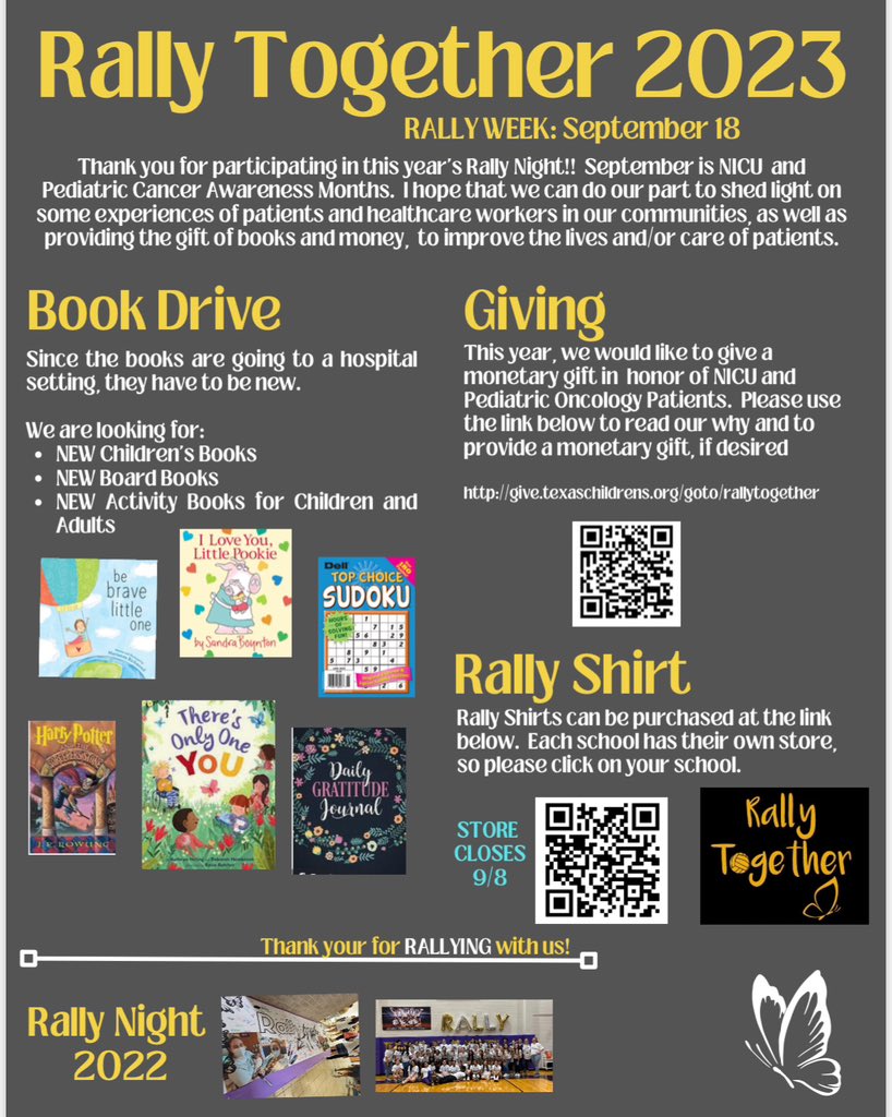 Help WCJH Volleyball give back! Donations and children/activity books needed. 📚🎗️