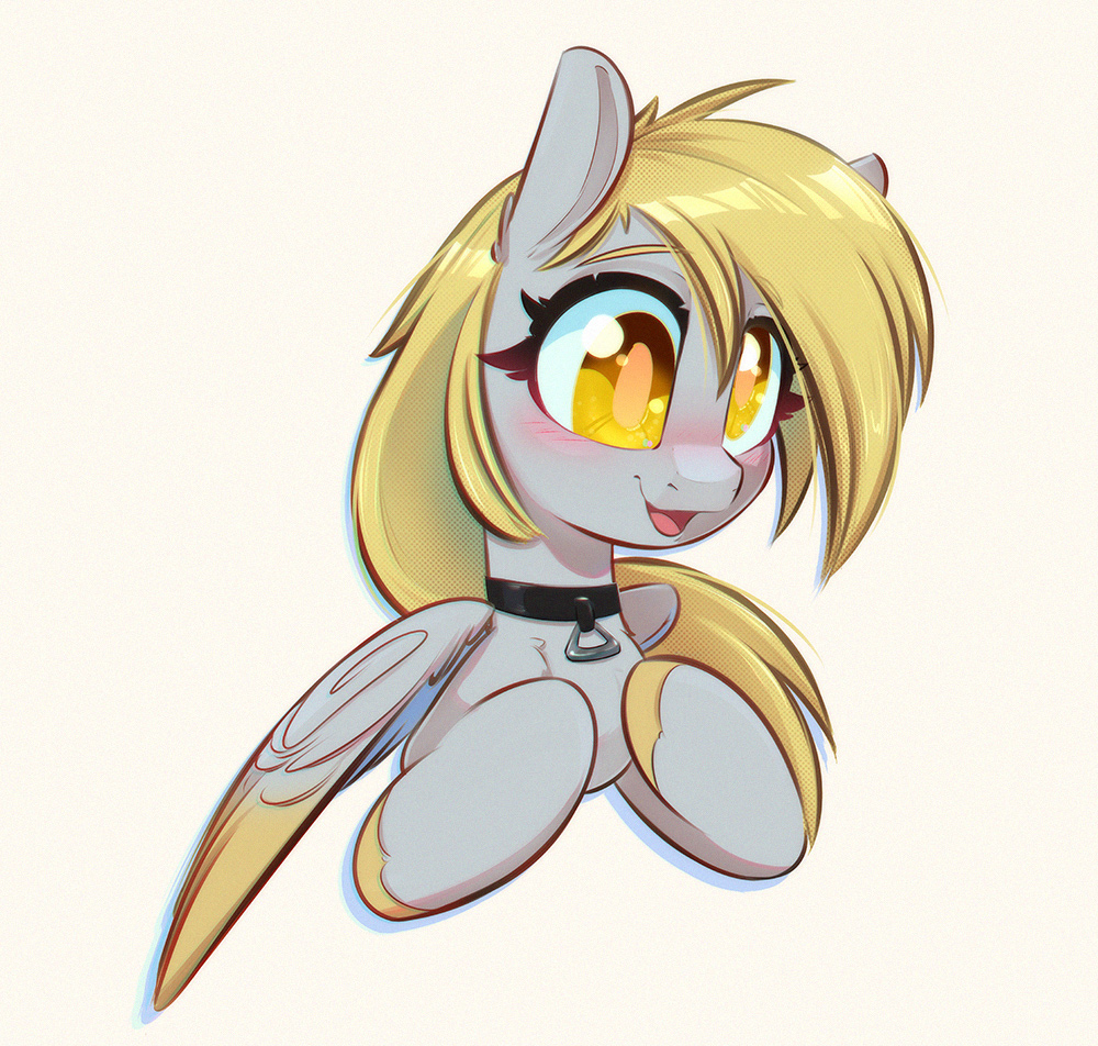 InkyPuso's tweet photo. "This necklace looks funny"
-derpy
~~~
#mylittlepony #mlpfim #DerpyHooves https://t.co/K40LkVo2ko
