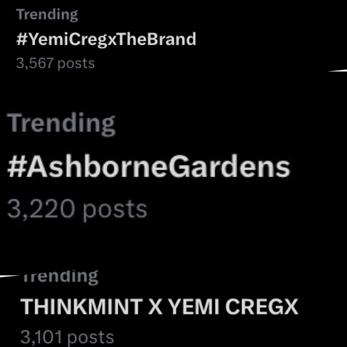 🔥🔥🔥🔥🔥🔥🔥🔥

THINKMINT X YEMI CREGX
#AshborneGardens
#YemiCregxTheBrand