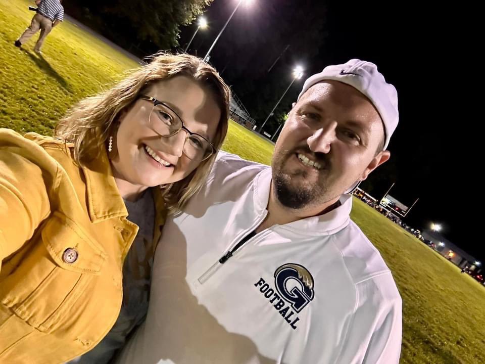 grundy_high's tweet photo. Congratulations Coach Keegan Bartley on your first win as Head Coach! We look forward to many more! 🏈💙💛 https://t.co/nlidq9zdoc