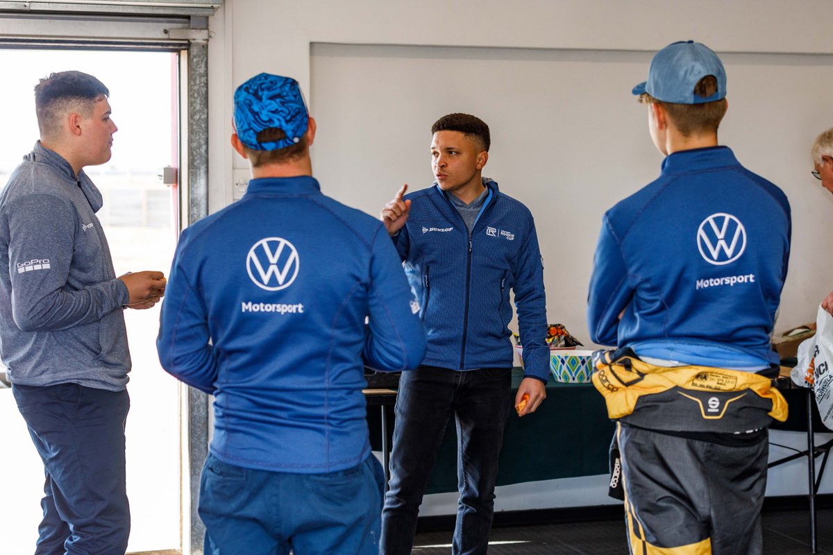 VWMotorsport_za's tweet photo. Race 2 saw a repeat from race 1, with Kyle picking up his second win of the day; followed closely by Bjorn and Dhiyven.
The final race will see Dhiyven starting from pole - can they spoil a 3-peat of wins for Kyle?
#VWMotorsport #GoProZa
@VolkswagenSA @Dunloptyres_SA https://t.co/Cj05NVSqti