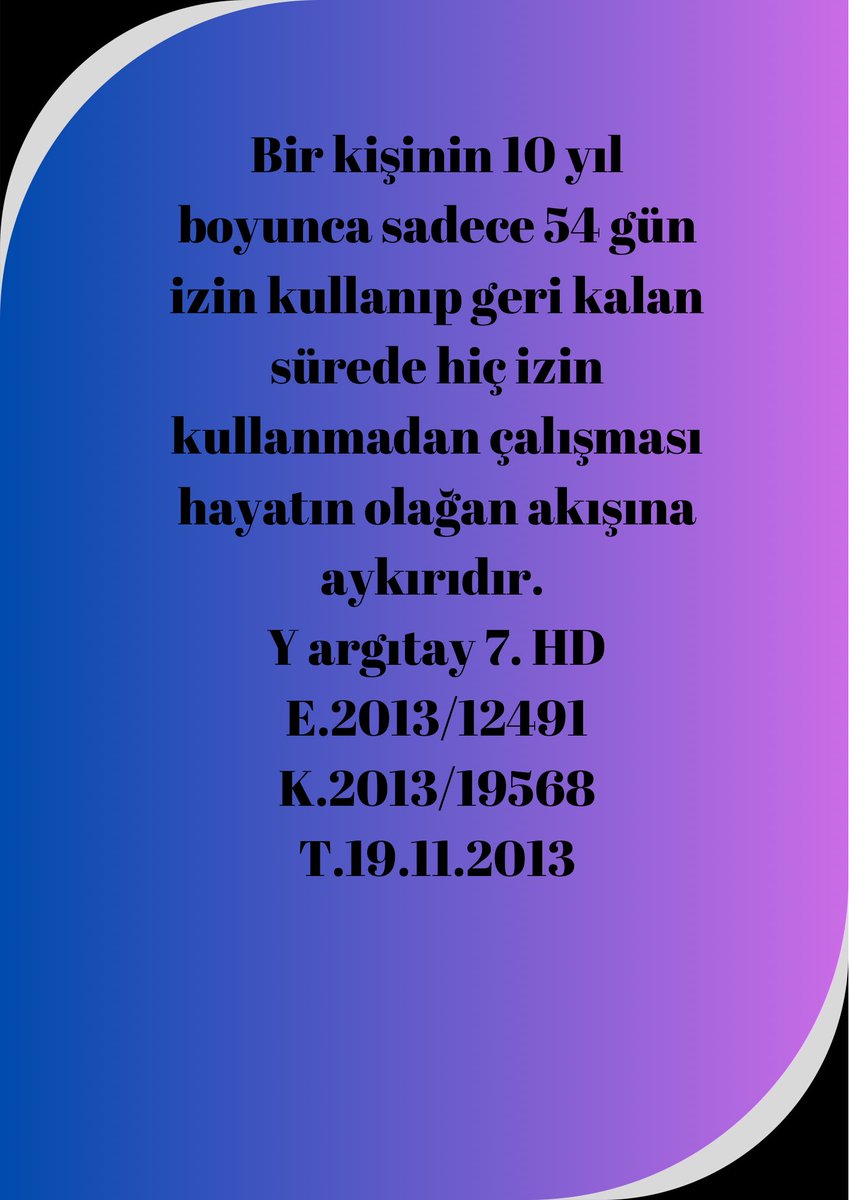 İşçi olarak mümkün olduğunca yıllık izinlerinizi kullanın derim.
———
Yargıtay yıllık izin işçi işveren