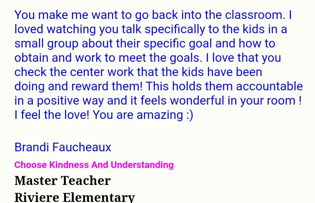 jennylynn_217's tweet photo. ❤️THIS makes my heart happy!
 Thank you @BrandiFaucheaux @RiviereES #feedback https://t.co/wQfcC48E4y
