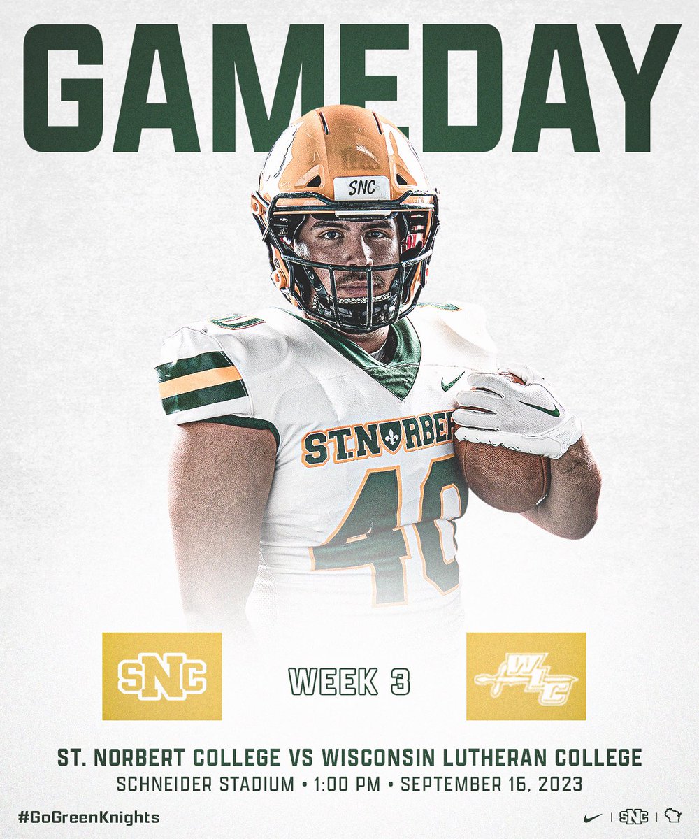 Conference play starts today‼️

🆚: Wisconsin Lutheran College
⏰: 1:00 PM
📍: De Pere, WI
🏟: Schneider Stadium
💻: boxcast.tv/view/st-norber….
📈: snc.edu/athletics/team…

🟢⚔️🟡
#GoGreenKnights