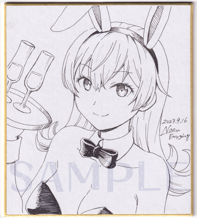 色紙2枚目描けた 