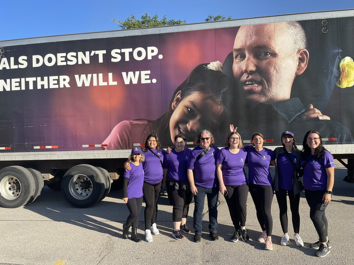 💪The time to pull is now at the 2023 ALS Canada #PullToEndALS presented by @MTP_CA! Today, 14 teams roll up their sleeves to pull a 42,000-lb transport truck to help change what it means to live with #ALS. There’s still time to donate, visit ca-p2p.engagingnetworks.app/26650/pull/give.