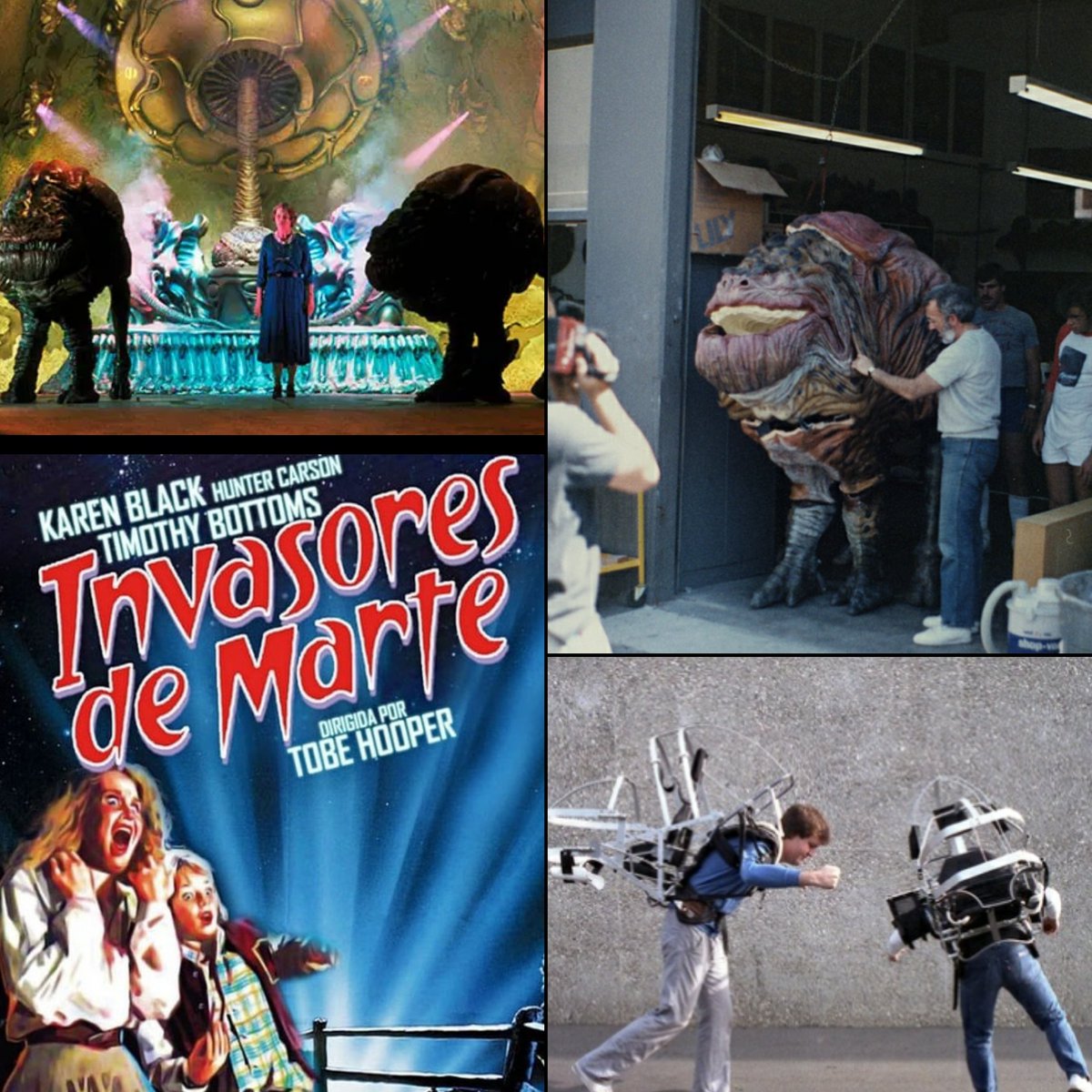 🎞️🎥 Invasores de Marte (1986) está considerada una de las peores películas de #TobeHooper , inclusive los FX de Stan Winston fueron nominados a los peores efectos visuales en los premios G. Raspberry