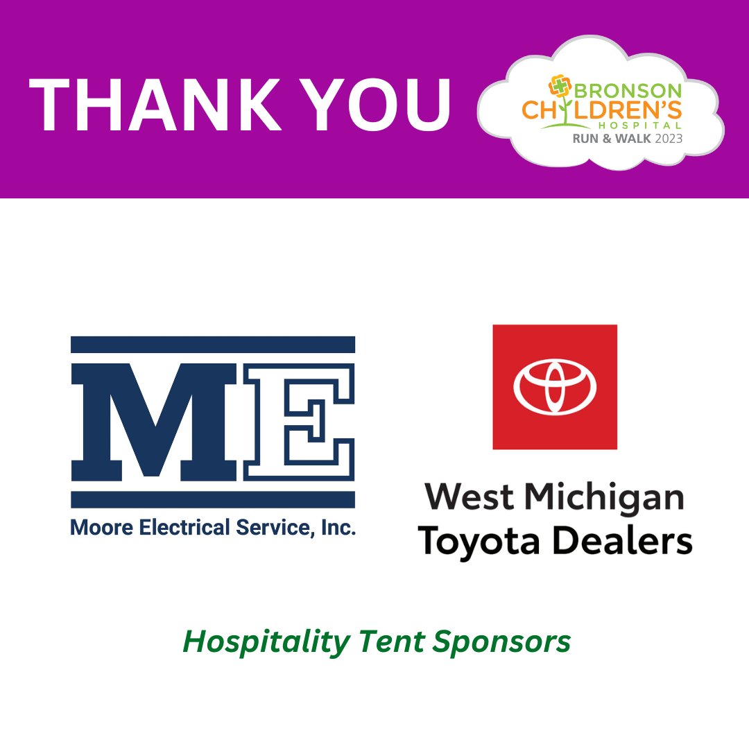 BHFBronson's tweet photo. Our Bronson Children's Hospital Run &amp; Walk Hospitality Tent is a great place to mix and mingle with friends and family before and after the event. Thank you to Metro Toyota and Moore Electrical for your sponsorship! https://t.co/0IeseckF3M https://t.co/4aKkyzP2LB