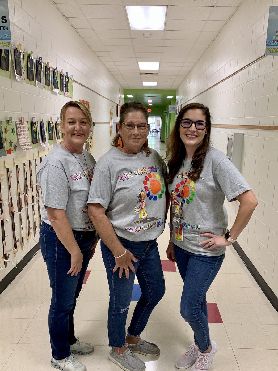 PAMELADuke57's tweet photo. How many times does it take to get us together!! Laughter is the best with teammates! Happy Dot Day! @OliveChapelElem https://t.co/K71OjyJoVg