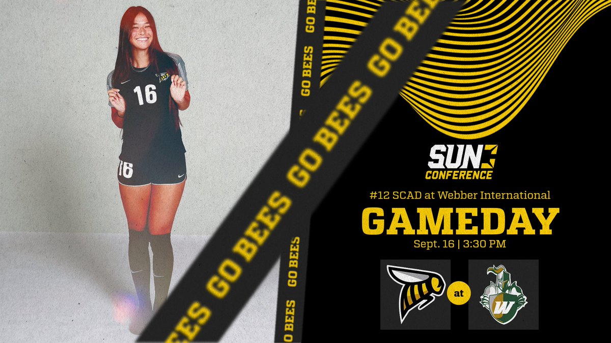 It's GAME DAY!! No. 12 @scadwsoccer takes on Webber International in Babson Park, Fla.!

#gobees #scadathletics #sunconference #naiawsoccer #scadsoccer #scad