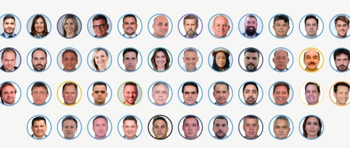 CADEIA é só pro brasileiro comum ou os políticos e empresários ricos também entram nessa "cota"?
Guardem a "carinha" de cada um desses sujeitos da foto abaixo. Eles formam o bloco de 46 deputados que defenderam, incentivaram ou ao menos tentaram justificar de alguma forma os