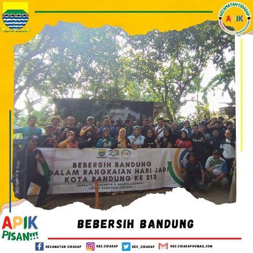 Sampurasun Wargi Cidadap !
Dalam rangka Hari Jadi ke - 213 Kota Bandung, Asn dan Non Asn se - Kecamatan Cidadap melaksanakan kegiatan Bebersih Bandung tingkat Kecamatan Cidadap bersama Bapenda Kota Bandung. Sabtu, 16 September 2023 <a href="/halo_bandung/">Prokopim Kota Bandung</a> <a href="/bppdkotabdg/">BAPENDA KOTA BANDUNG</a> <a href="/HendrawanHilda/">Hilda Hendrawan</a>