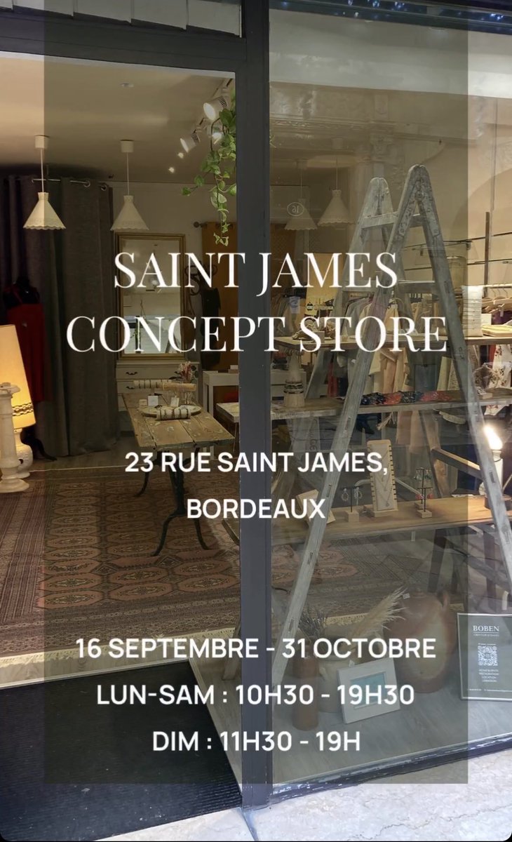 Quoi de neuf à #Bordeaux ?
 4 créatrices mode et bijoux « locales » qui se sont lancées en 15 jours dans l’aventure #retail avec l’ouverture aujourd’hui d’un pop up jusque fin octobre. 
Dont la merveilleuse Nat&amp;Noo_bijoux

⤵️

urlz.fr/nCNI

RT appréciés