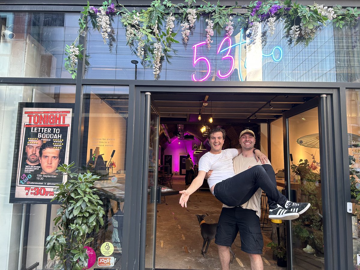 Hugely grateful to all that came to watch our show last night. 
The team absolutely loved it!

Massive thank you goes out to <a href="/53two/">53two</a> for being incredible hosts and insanely supportive of the production ❤️