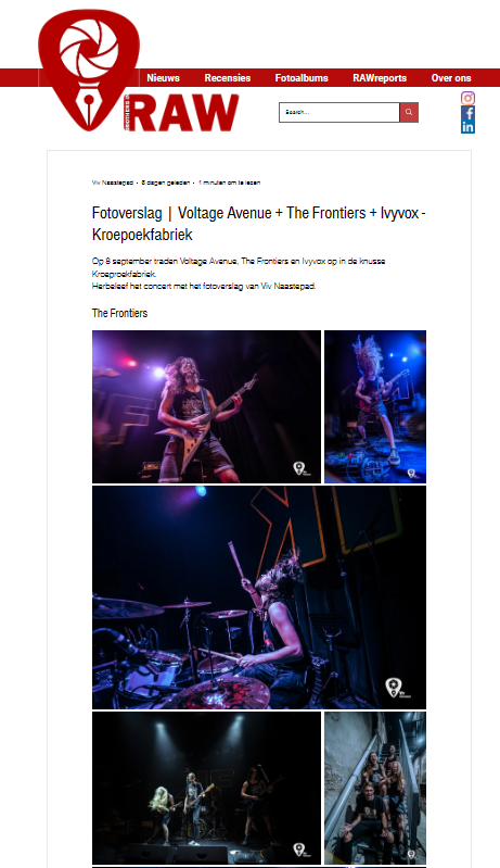 New photo report online of #TheFrontiers , #VoltageAvenue + #Ivyvox. 

Check it out:  brothersinraw.com/post/fotoversl…

Al pics by me :) 
.
.
.
.
#fotograaf #vlaardingen #photographer #sonyalpha #photography #concertphotography #concert #festivalphotography #eventphotographer 

✨📷