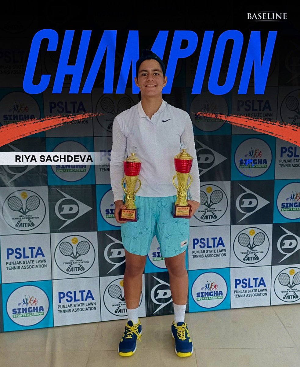 A big congratulations goes out to young prodigy, @RiyaSac57176351, winner of the U16 Asian Category-1 tennis tournament in both the singles and doubles categories. Just the beginning ⚡ 

#TeamBaseline #Tennis