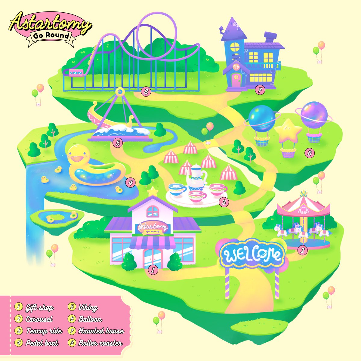 Welcome to Astartomy Go Round 🎡
Put your stress aside and come bright with us 🎈✨