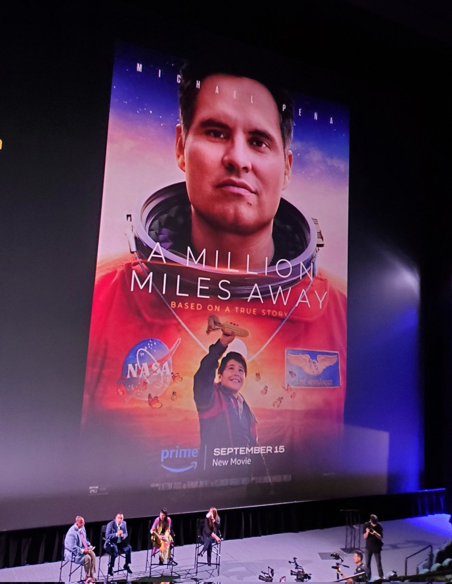 Two thumbs up. 
#AMillionMilesAway 
#HispanicHeritageMonth
#SpaceFamily 
@PrimeVideo ❤️🚀