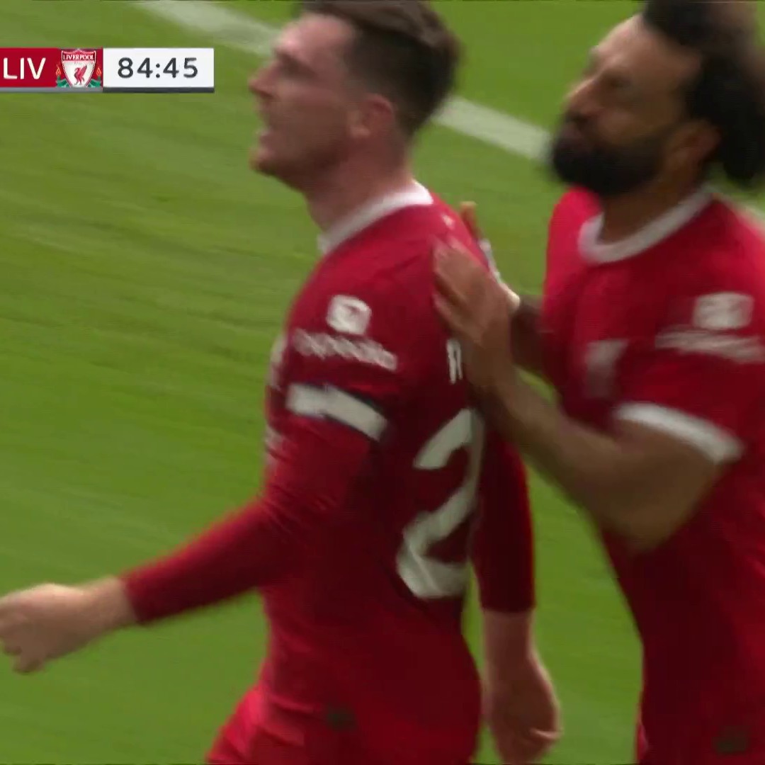 Mo Salah finds Andy Robertson to put Liverpool ahead late! #LFC📺 @USANetwork