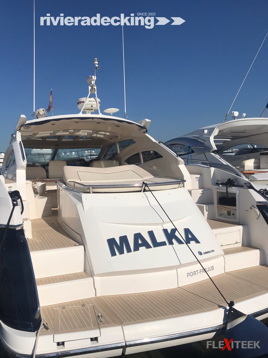 riviera_decking's tweet photo. Flexiteek installation with white caulking! #rivieradecking #yachting #CannesYachtingFestival 
#Flexiteek https://t.co/LEO7DQPVz2