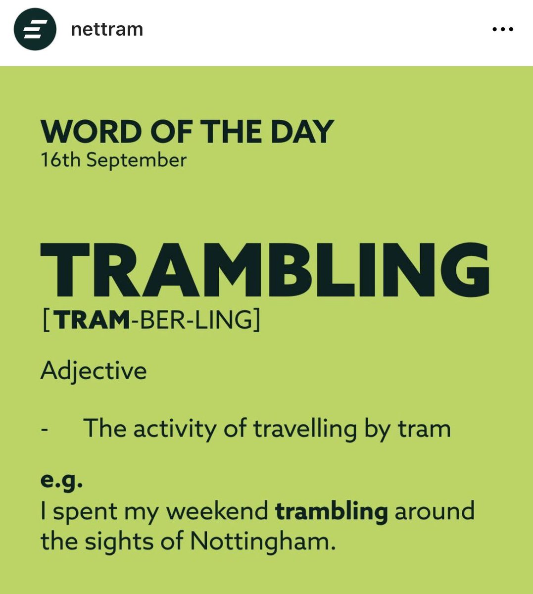 smileyjonsmith's tweet photo. What’s the word of the day when you expected to use a tram but ended up stranded on one in a wheelchair? 

Out of touch as usual at @NETTram when they can’t serve many of their stops because of a fault and they share stuff like this. Priorities. https://t.co/AlGVXNOHYT