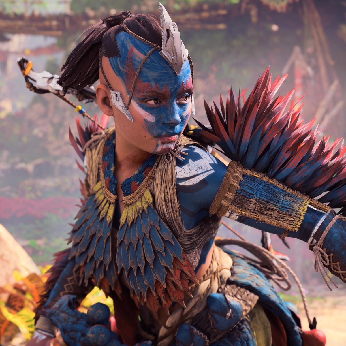peppy_o__o_'s tweet photo. Gattak And No Name Tenakth's Warrior
#HVPCTribes
#BeyondTheHorizon #HorizonForbiddenWest
#ThePhotoMode #VirtualPhotography https://t.co/QzNleAmA8Z