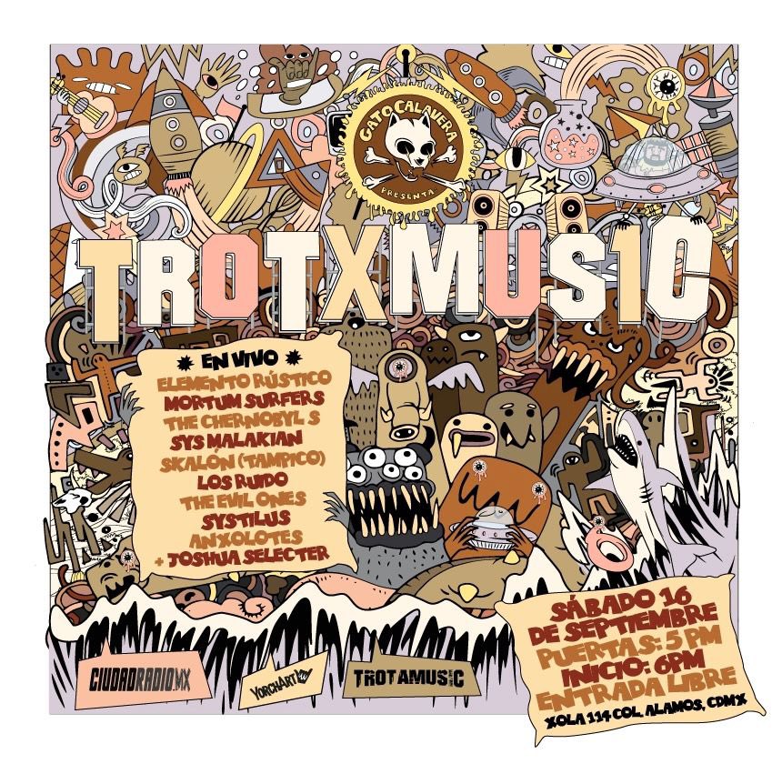 Hoy nos vemos en el <a href="/GatoCalaveraFA/">GatoCalaveraForo</a> para celebrar 10 años de <a href="/TROTAMUSIC/">Trotamusic Oficial</a> en <a href="/ciudadradiomx/">Ciudad Radio</a> 🕔 17:00 horas 
¡ENTRADA LIBRE!