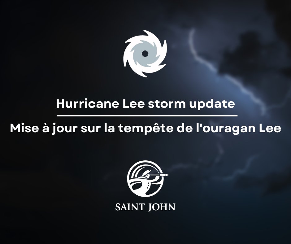 City of Saint John Hurricane Lee storm update below👇

Read here: saintjohn.ca/en/news-and-no…