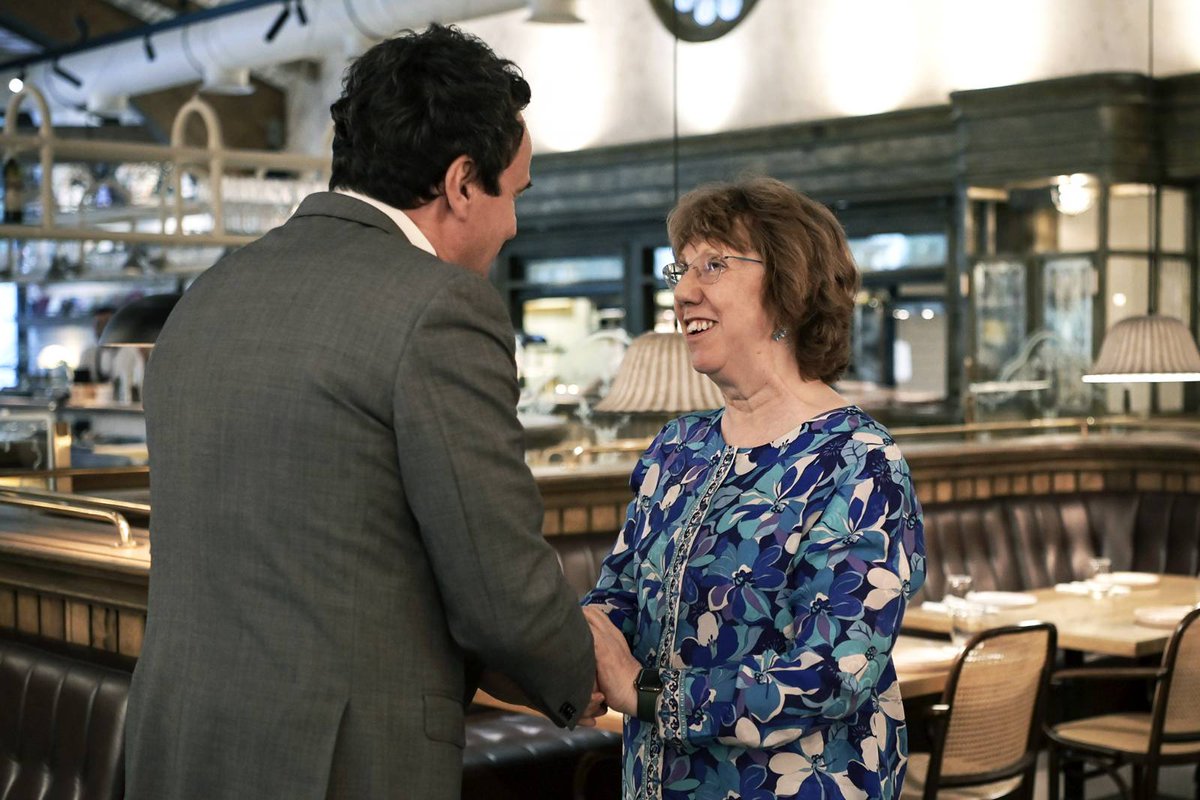 albinkurti's tweet photo. I hosted a dinner last night on the outskirts of Prishtina for former EU HR/VP Baroness Ashton, with whom I discussed politics and European and regional affairs. Although our roles are different today compared to ten years ago, we face many of the same issues. https://t.co/BmBl5YRxeE